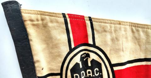 WW2 German nazi third reich DDAC automobile club car pennant double sides D.D.A.C