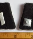 German WW2 Waffen SS NCO Untersturmfuhrer matched set of collar tabs with COA 100% original