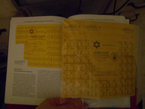 Big sheet of rationing coupons from the Ghetto Czestochowa! Complete! Very scarce.