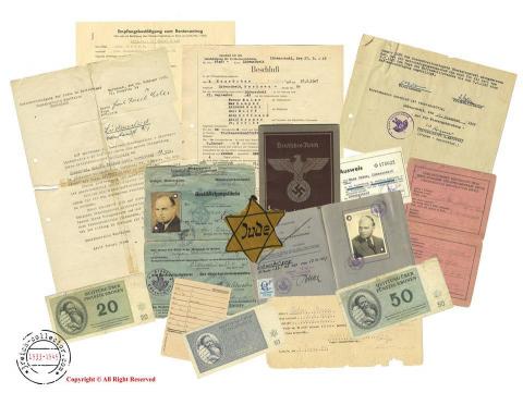 WW2 German Reichsmark Anti Semitic Judaica RRS Propaganda banknote, Judaika