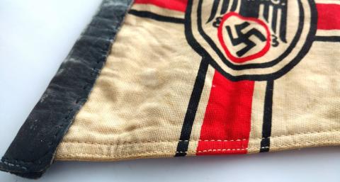 WW2 German nazi third reich DDAC automobile club car pennant double sides D.D.A.C