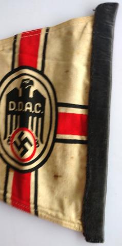 WW2 German nazi third reich DDAC automobile club car pennant double sides D.D.A.C